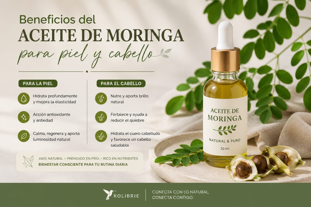 Beneficios del aceite de moringa para piel y cabello